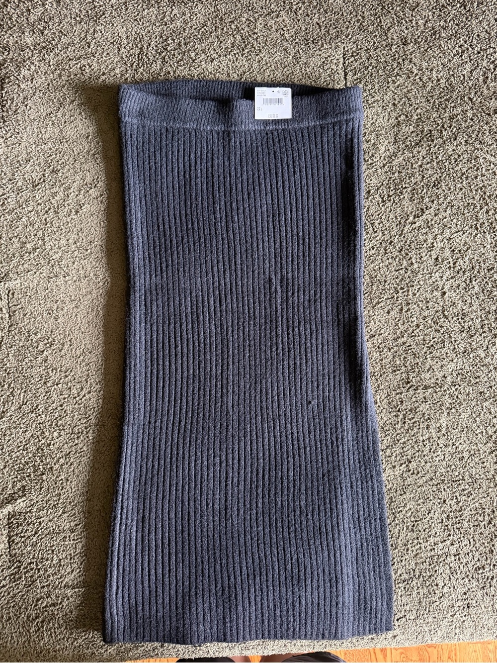 American Eagle Ribbed Knit Midi Skirt Size L — NWT